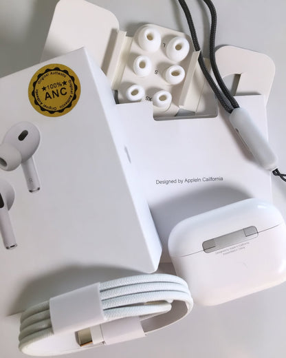 🎧 AirPods 2da Generación con (ANC) + Regalo: Cintilla de Seguridad de Nylon