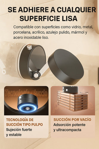 Soporte Magnético Premium 360° con Succión al Vacío y Súper Imán